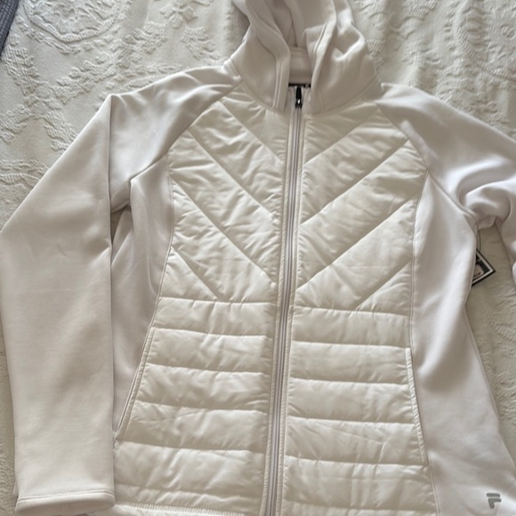 BNWT Women's White Quilted Jacket by FILA - Picture 1 of 9